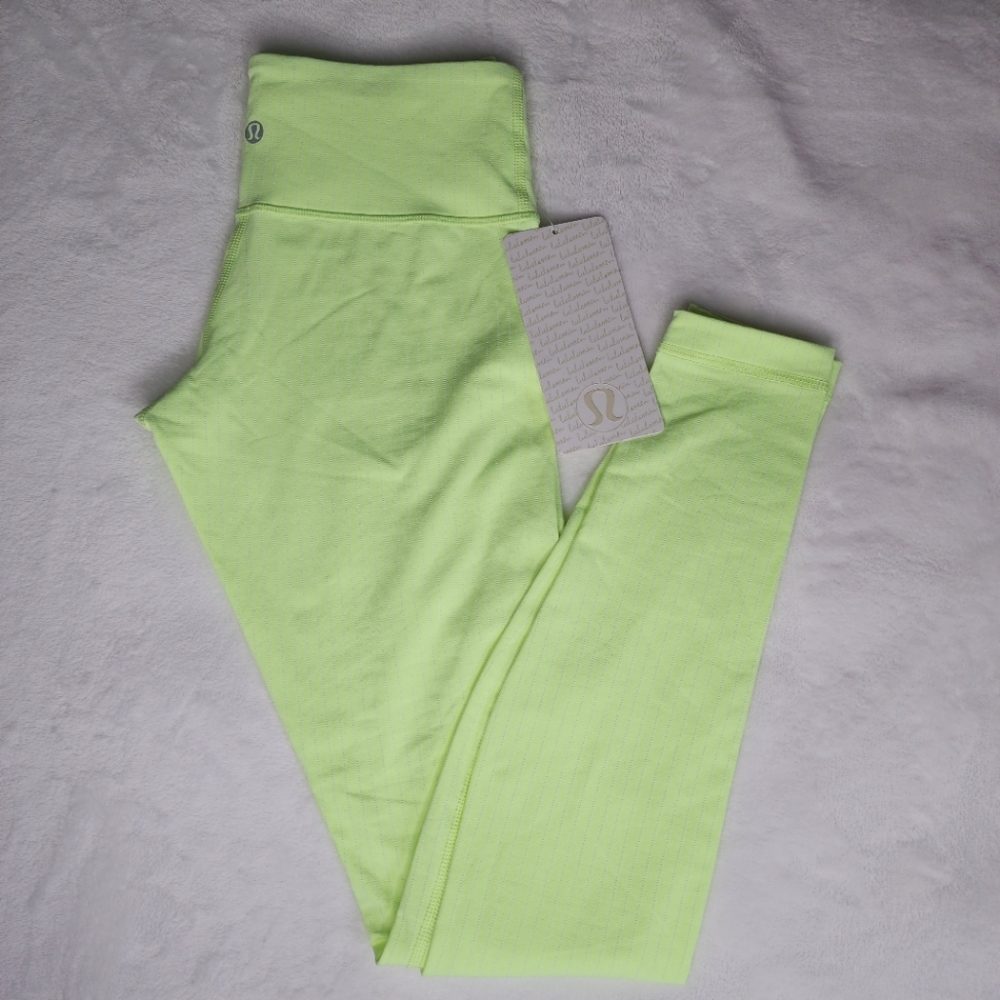 Lululemon Wunder Under Faded Zap Pinstripe Leggings Size 4